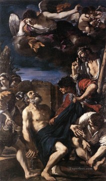 barroco Painting - El martirio de San Pedro Guercino barroco